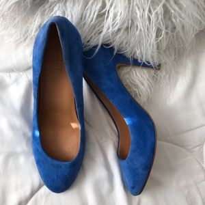 J CREW BLUE PUMPS